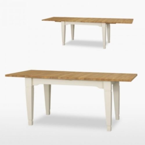 Oak extending dining table