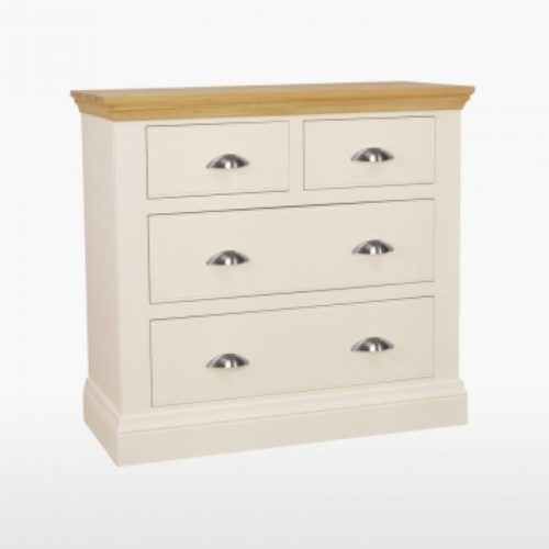 Painted oak chest of drawers