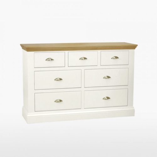Painted oak chest of drawers