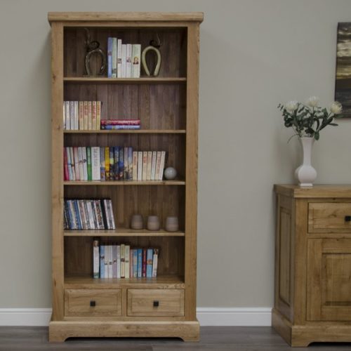 large oak bookcase