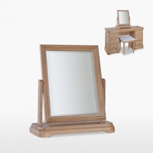 oak framed mirror
