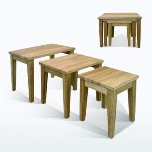 oak nest of tables