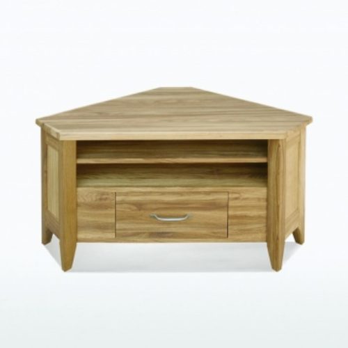 oak corner TV Unit