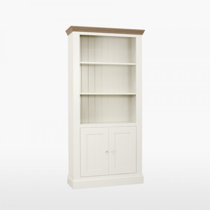 painted oak bookcase