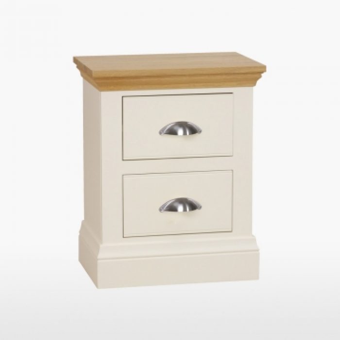 painted oak bedside table
