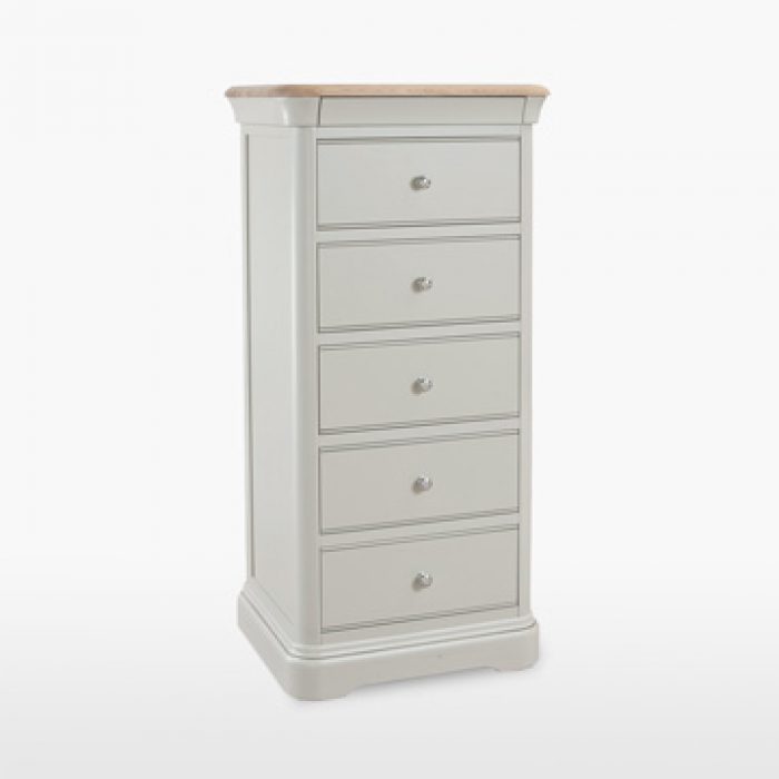 oak tall drawer chest