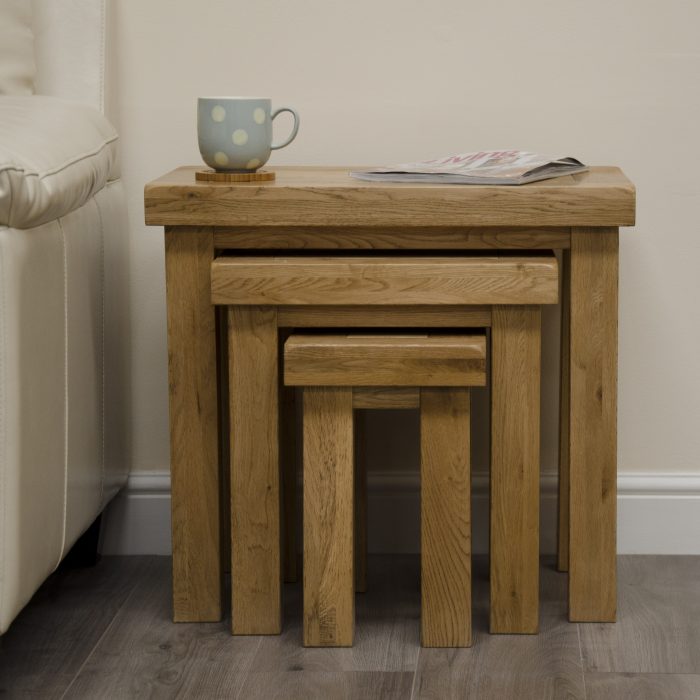 oak nest of tables
