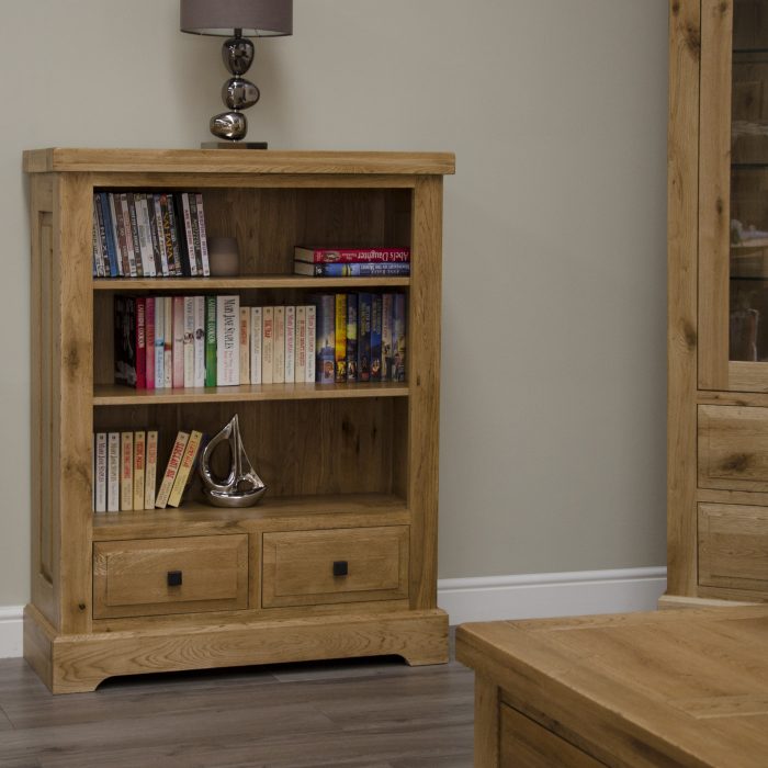 small oak bookcase