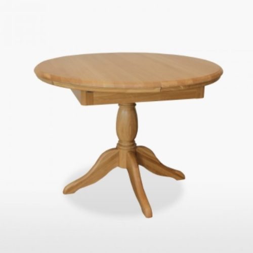 Oak extending dining table