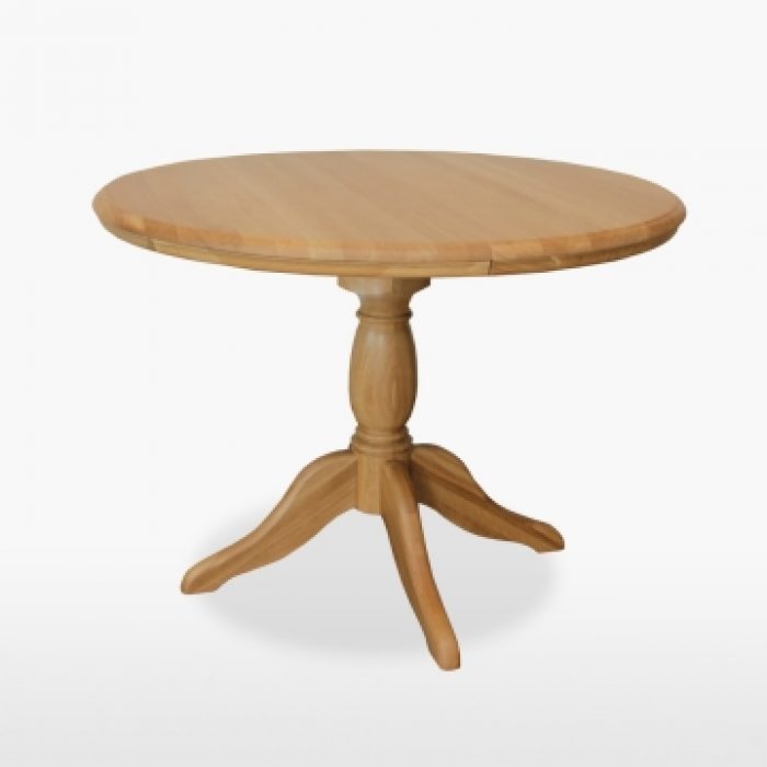 Oak extending dining table