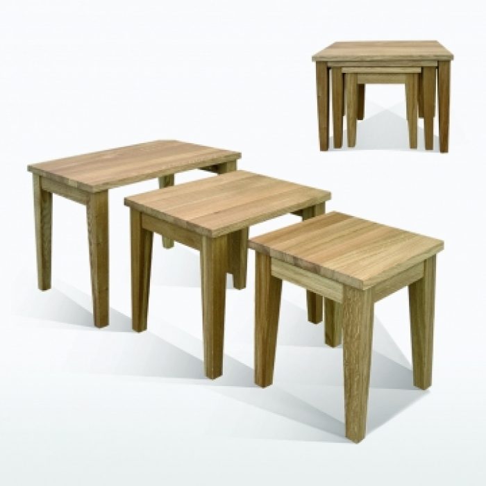 oak nest of tables
