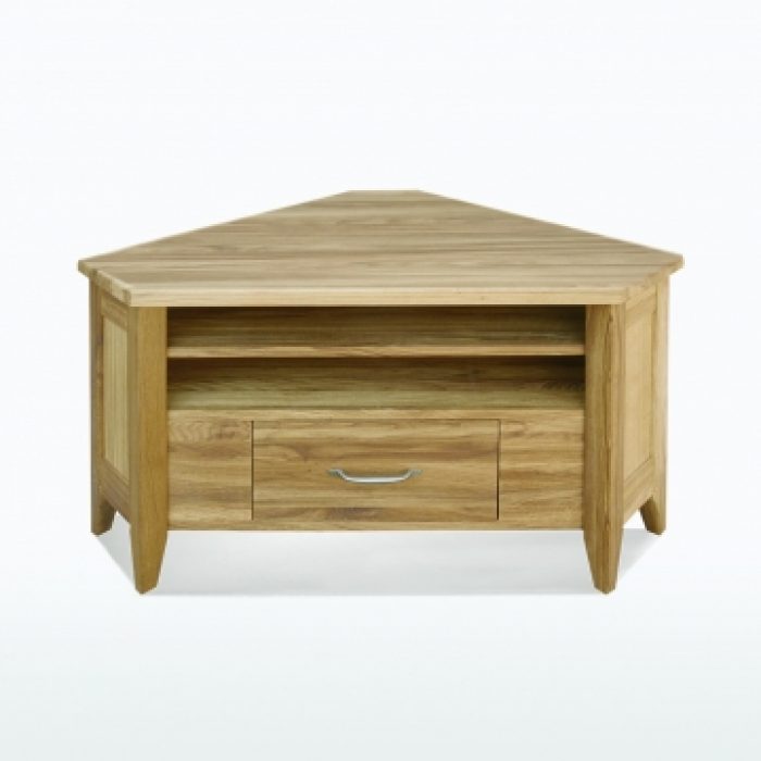 oak corner TV Unit