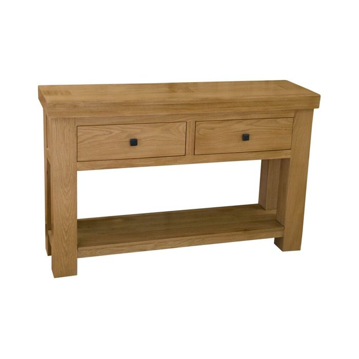 oak console table