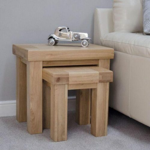 oak nest of tables