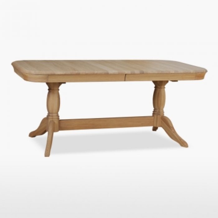 Oak extending dining table