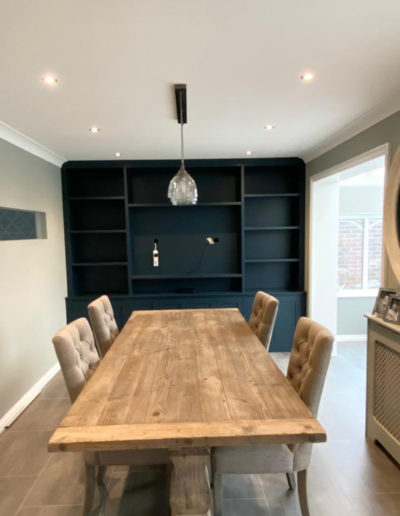 Rustic Dining Table & Fitted Media Unit
