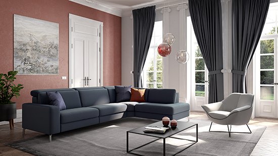Colorado Corner Sofa in Camino Marine