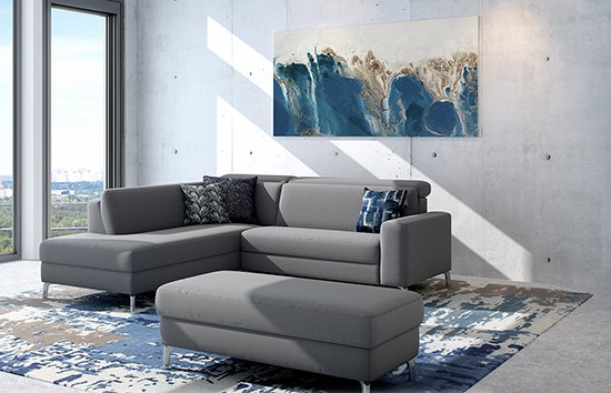 Colorado Corner Sofa in Nevio Stone