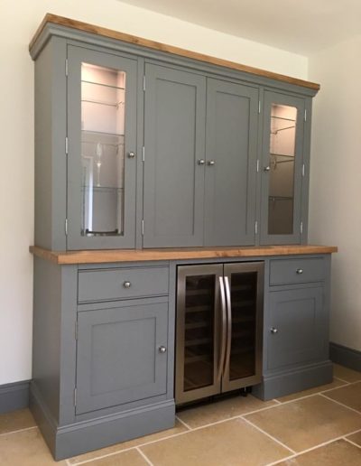 Drinks cabinet in a Painted finish & Oak Tops