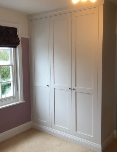 Shaker Style Wardrobes Finished in Morinng Dew