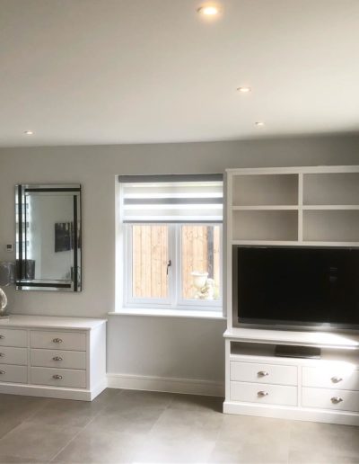 Storage Units Finished in Ice White