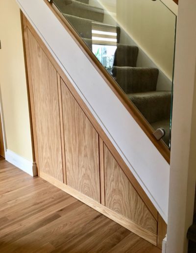 Under stairs Storage Unit in Solid Oak