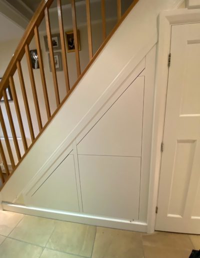 Under stairs Unit Painted in Ice White