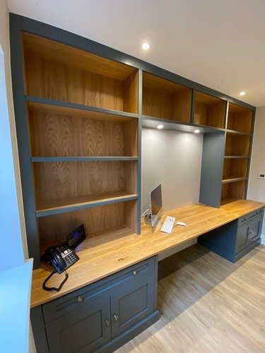 Bespoke study desk by Priest Brothers Chelmsford