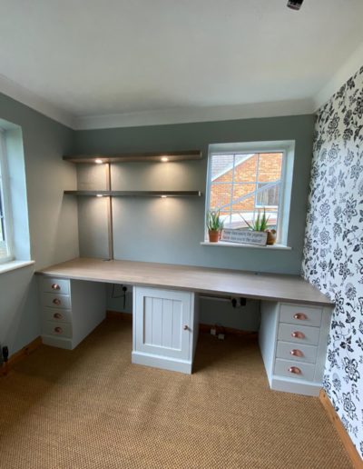 Bespoke study desk by Priest Brothers Chelmsford