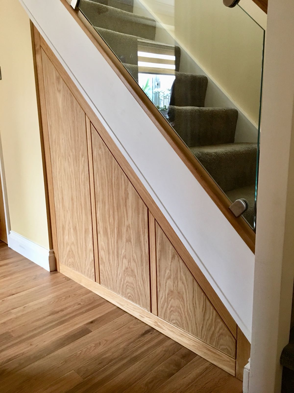 Under stairs Storage Unit in Solid Oak