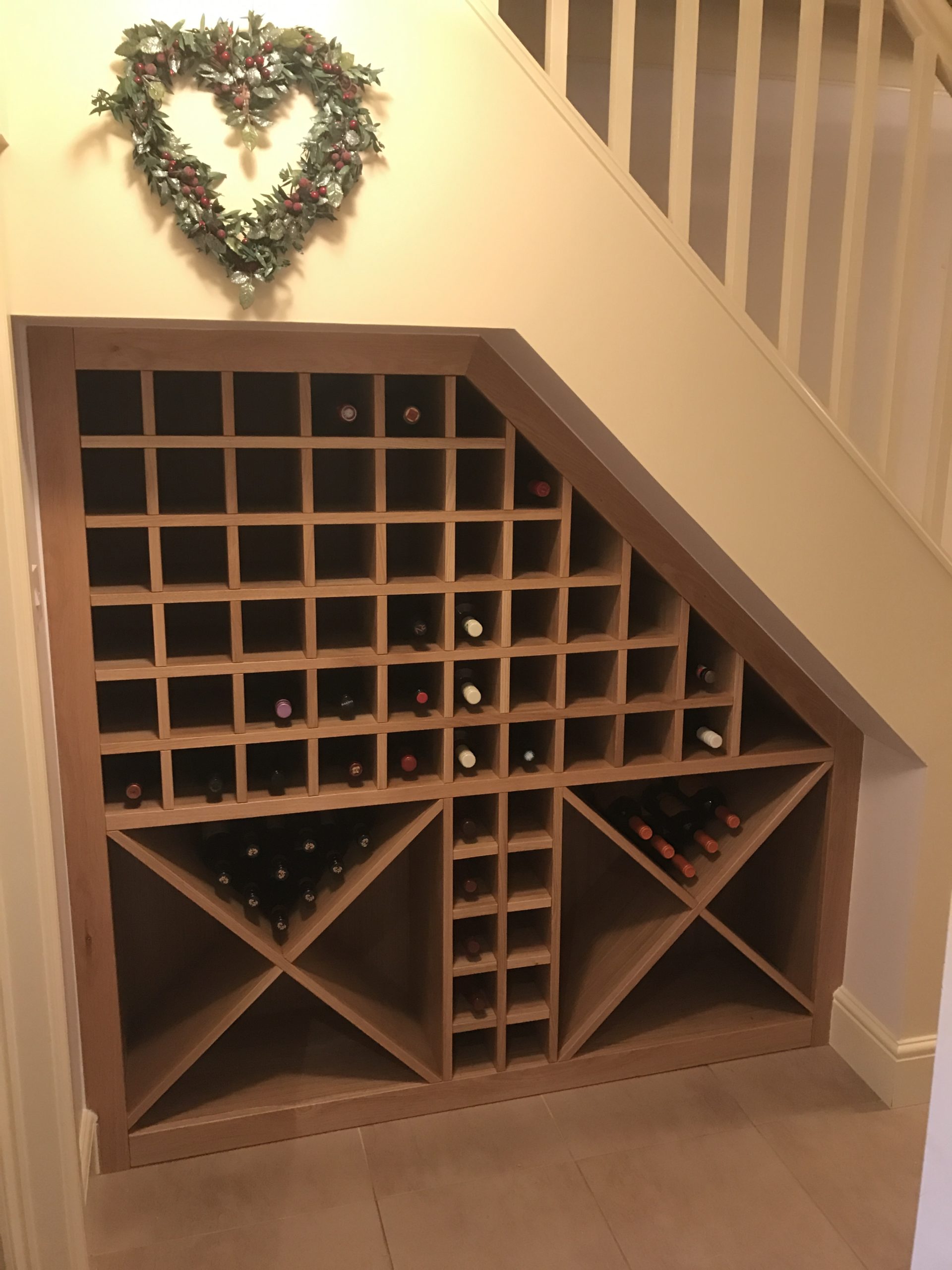Understairs Wine Unit in Solid Oak Understairs Wine Unit in Solid Oak