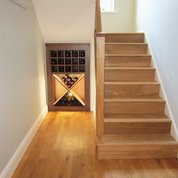 bespoke oak furniture Wine Unit in Solid Oak