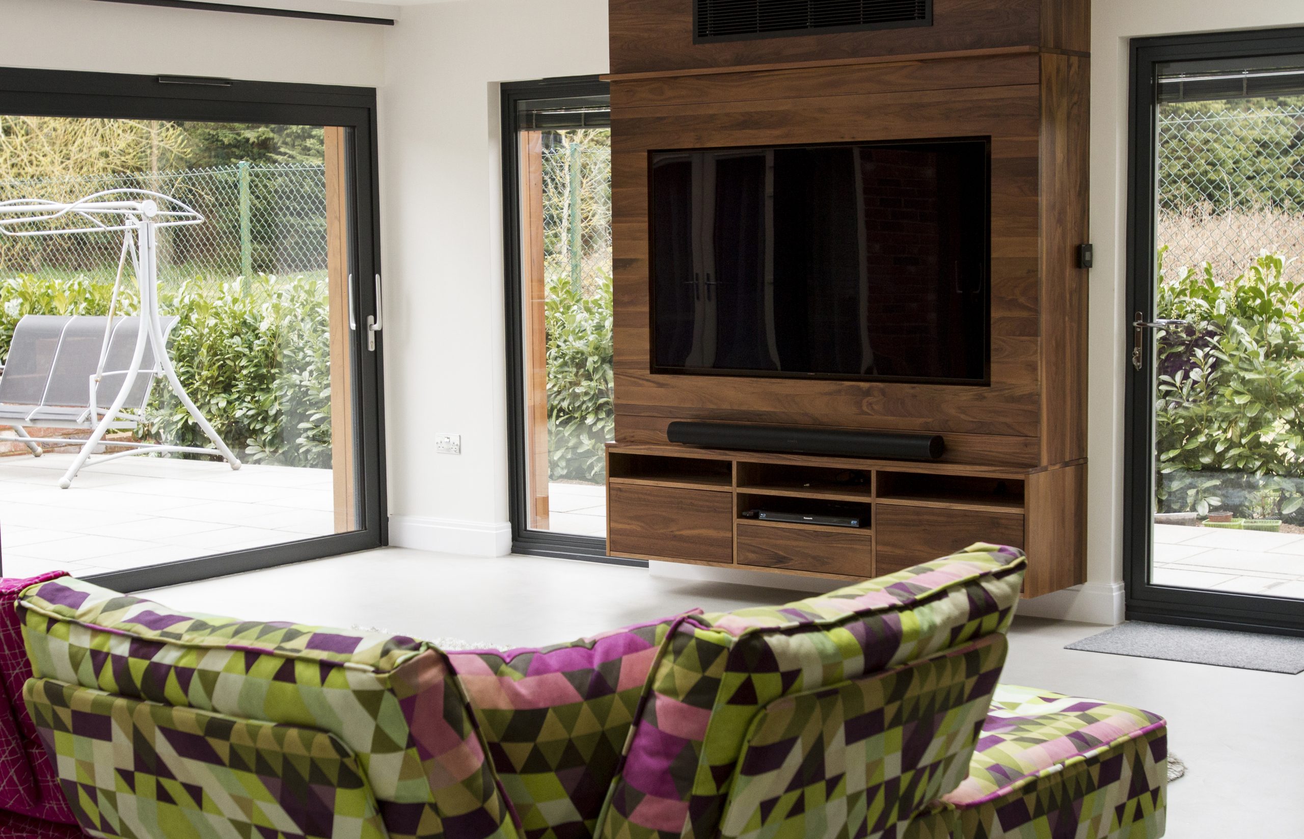 Bespoke Walnut TV Media Unit