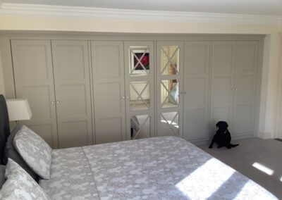 Wardrobe built over eaves