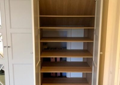 Internal wardrobe displaying access