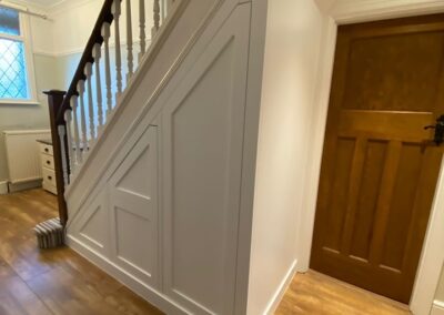 hall storage unit sideview