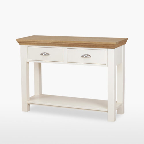 oak console table