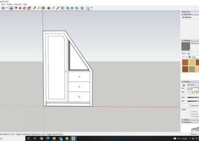 CAD drawing eaves wardrobe