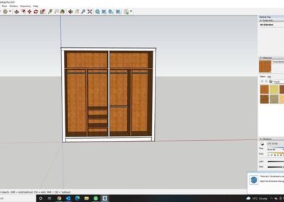 CAD drawing wardrobe