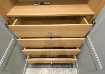 internal drawers of wardrobe