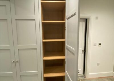 shelves inside wardrobe