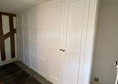 wall panelled storage cupboard