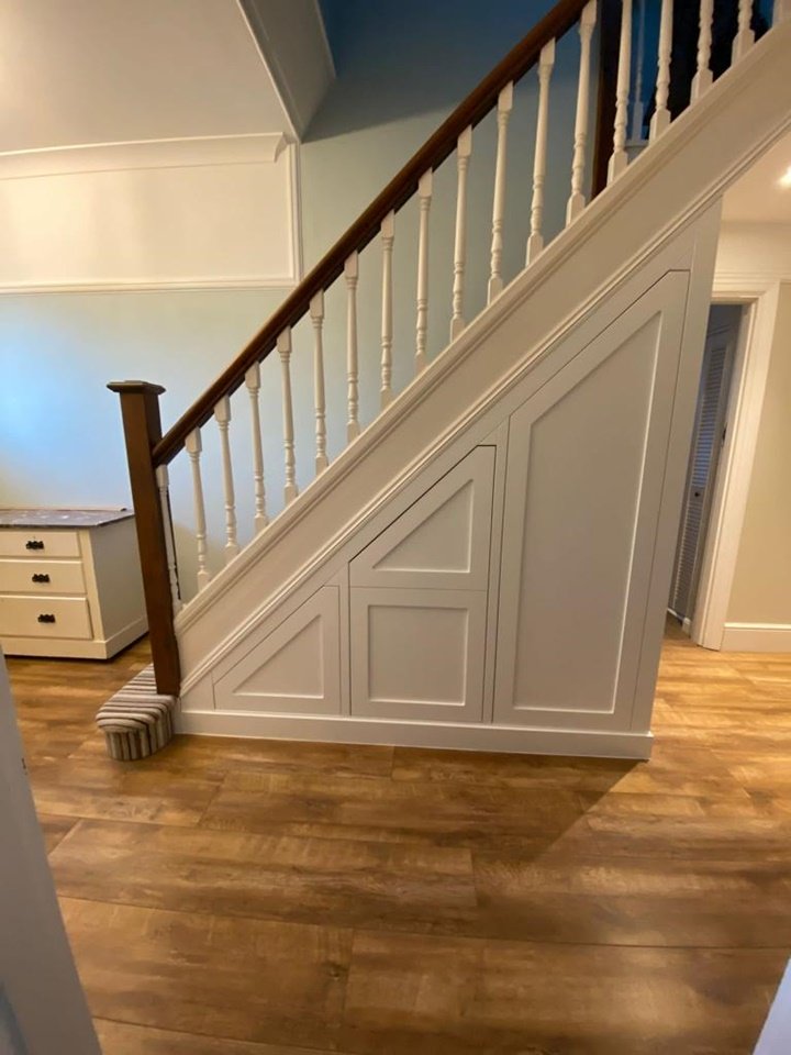 Bespoke under stairs storage cupboard
