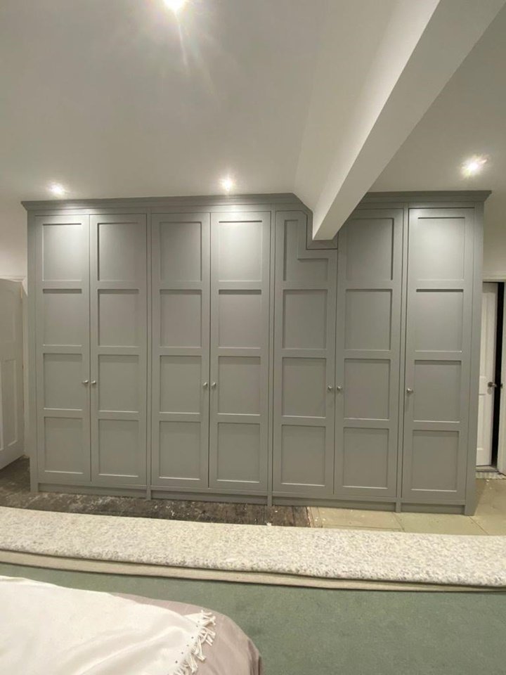 bespoke panelled wardrobe