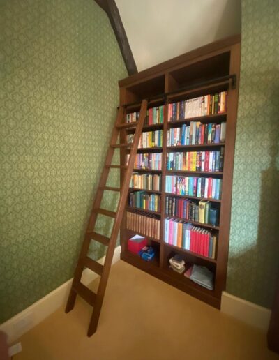 Bookcase with ladder