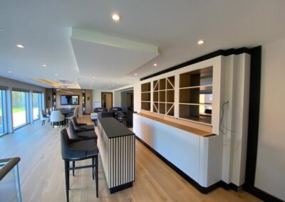 Commercial bespoke wine unit in hospitality suite
