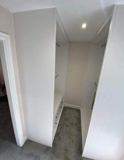 Dressing area install open wardrobes drawer storage
