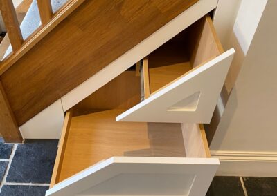 Oak internals shoe drawers