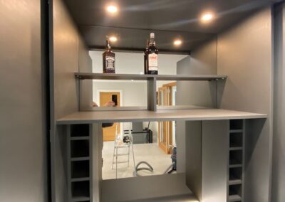 Hall unit with home bar