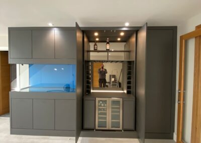 Hall unit with storage & bar